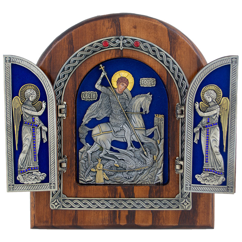 Triptih Sveti Đorđe, Đurđevdan (22x18) cm