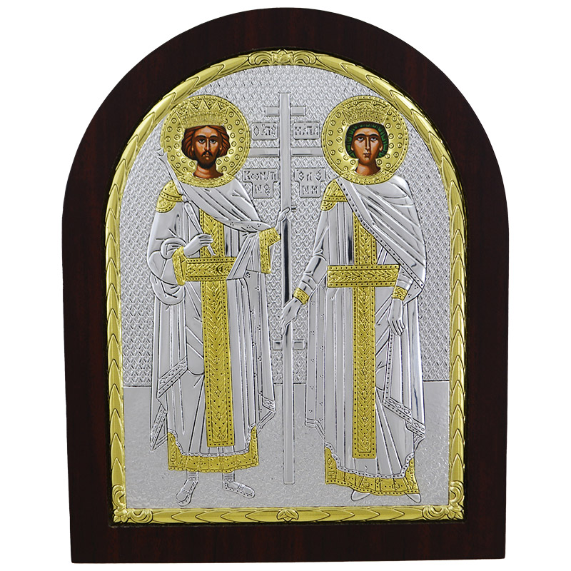 Car Konstantin i carica Jelena  (24,5x19,5) cm