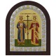 Car Konstantin i carica Jelena  (18x14,5) cm