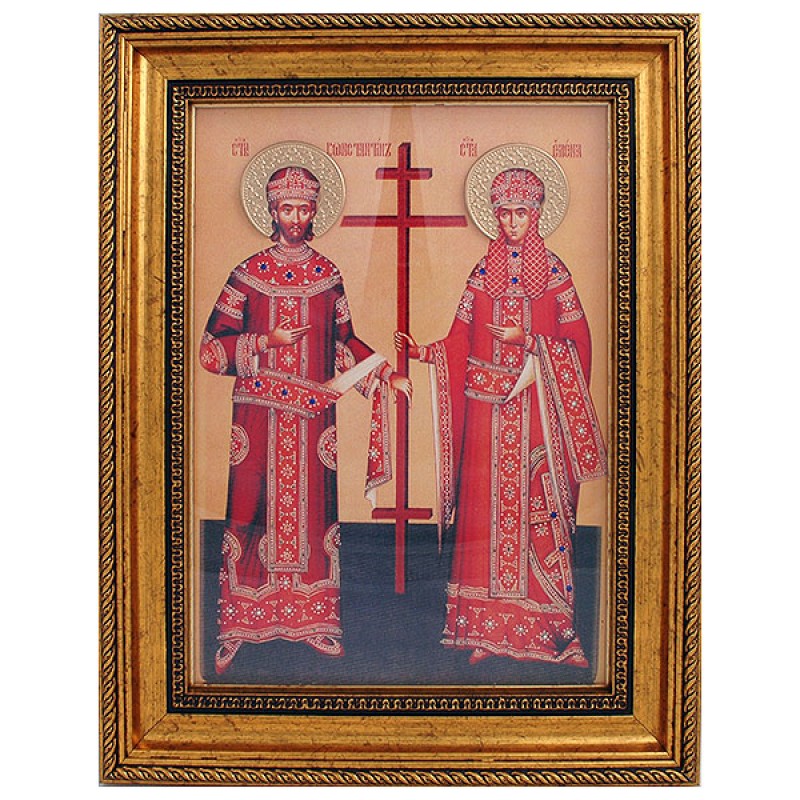 Sveti car Konstantin i carica Jelena (38x30) cm