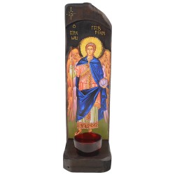 Sveti Arhangel Gavrilo, stono-zidno kandilo sa ikonom (40x12) cm