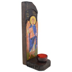 Sveti Arhangel Gavrilo, stono-zidno kandilo sa ikonom (40x12) cm