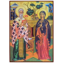 Sveti Kiprijan i Justina (33,5x24) cm
