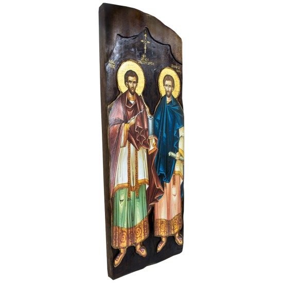 Sveti Kozma i Damjan (86x26) cm