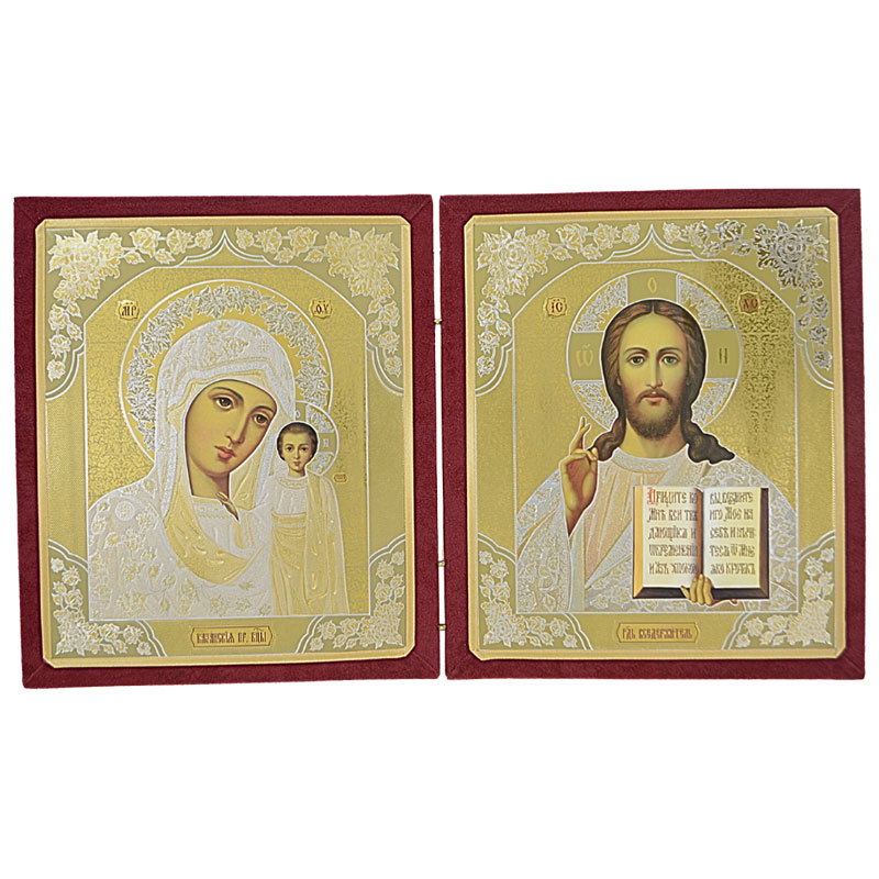 Diptih Presvete Bogorodice i Isusa Hrista (26x45) cm