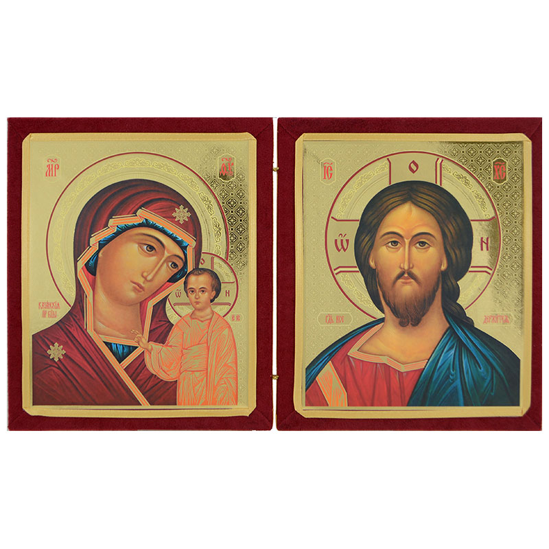Diptih Presvete Bogorodice i Isusa Hrista (20x34,5) cm