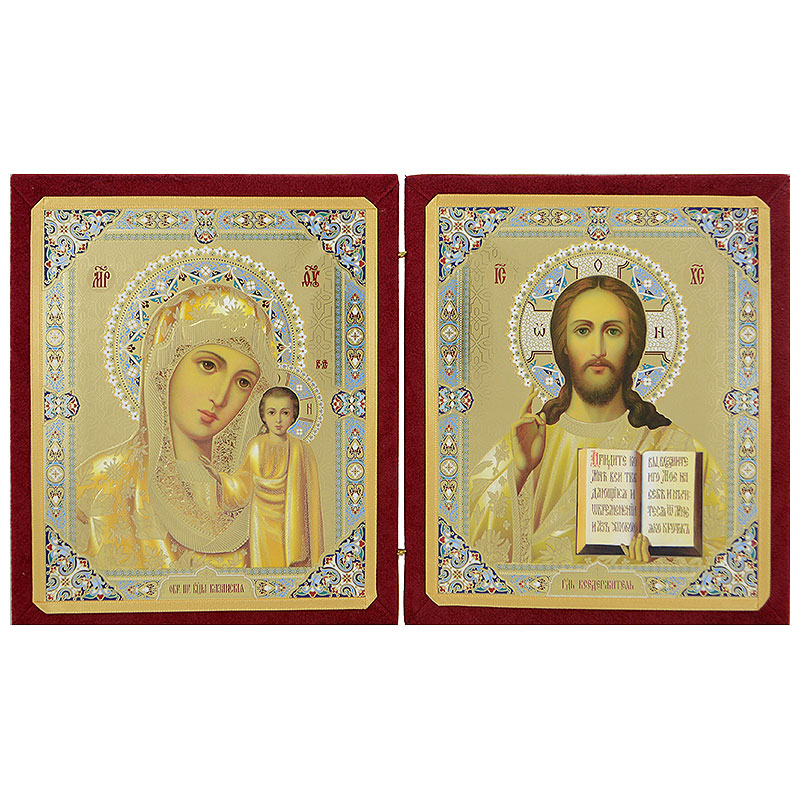 Diptih Presvete Bogorodice i Isusa Hrista (20x34,5) cm