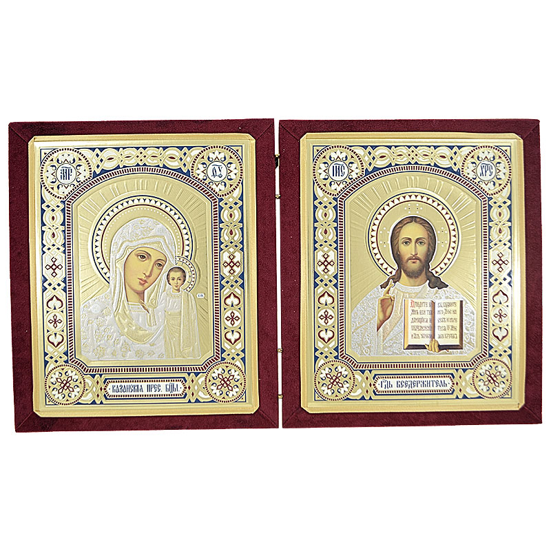 Diptih Presvete Bogorodice i Isusa Hrista (26x45) cm