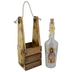 Ukrasna flaša  sa drvenom kutijom Sveti Jovan Krstitelj