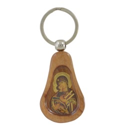 Privezak za ključeve Sveti Luka - drveni (8,5x3,5) cm
