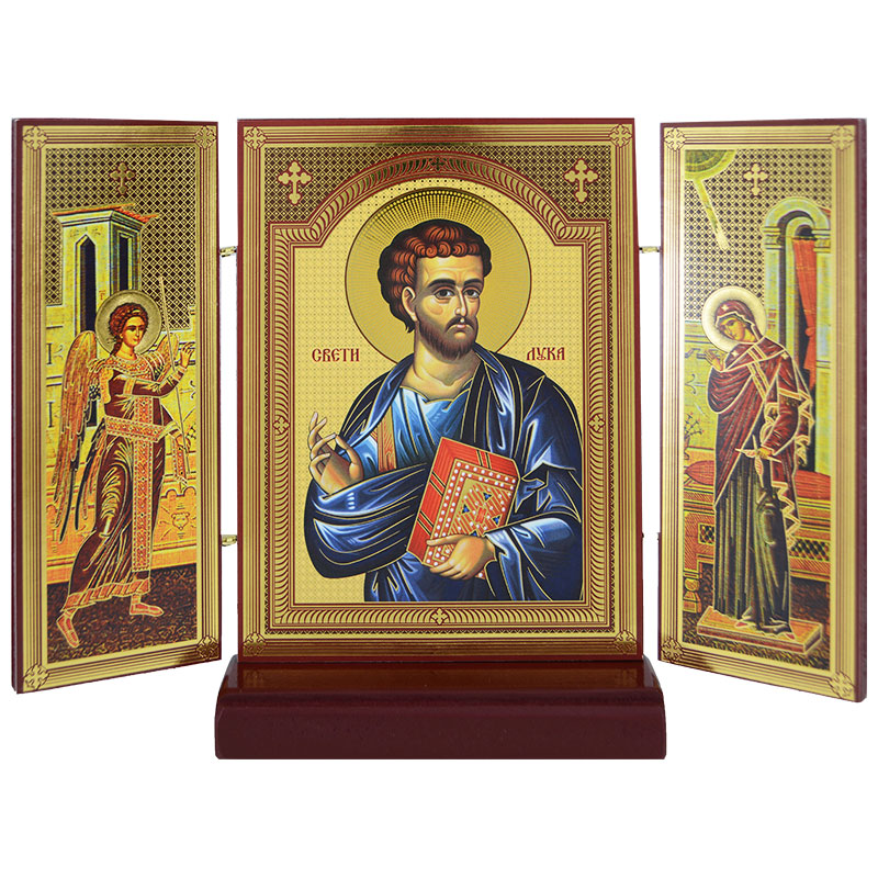 Triptih Sveti Luka (16x21,8) cm