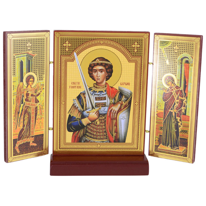 Triptih Sveti Đorđe - Đurđic (16x21,8) cm