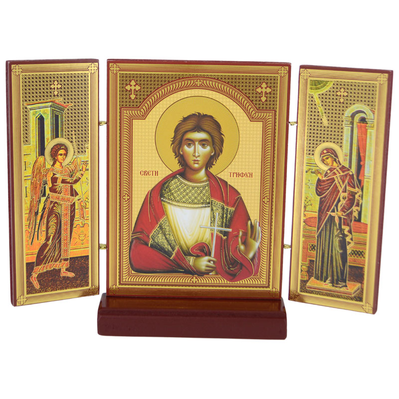 Triptih Sveti Trifun (16x21,8) cm