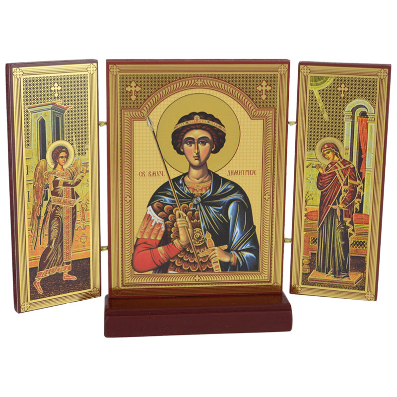 Triptih Sveti Dimitrije (16x21,8) cm