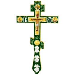 Ručni krst - zeleni (26x16) cm