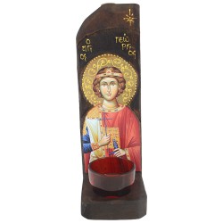 Sveti Đorđe - Đurđic, stono-zidno kandilo sa ikonom (30x10) cm