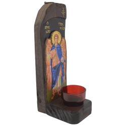 Sveti Arhangel Gavrilo, stono-zidno kandilo sa ikonom (30x10) cm