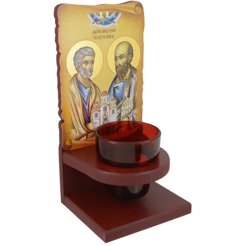 Stono kandilo,  Sveti apostoli Petar i Pavle (22x10) cm